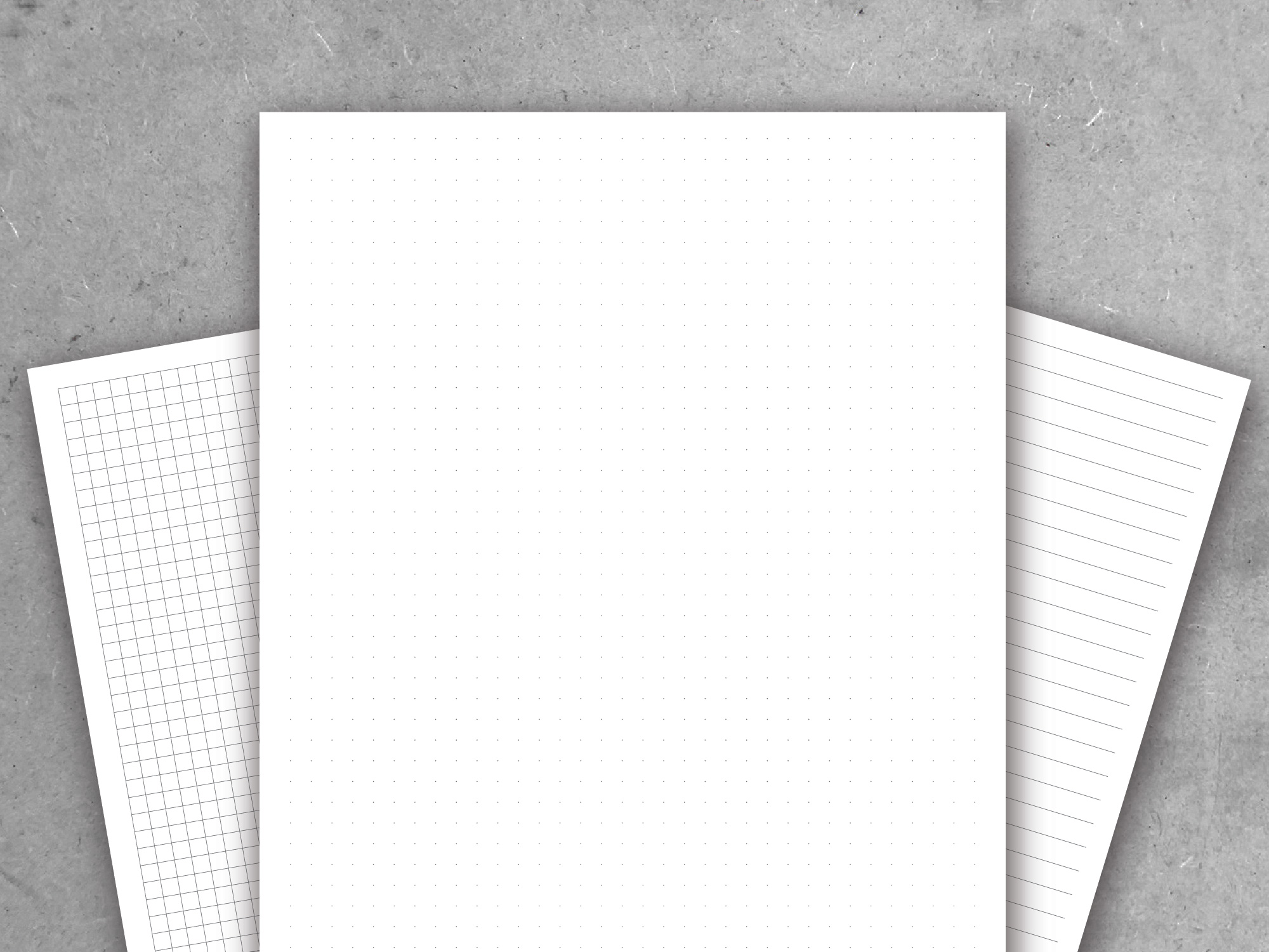 Dot Grid Lined Paper A6 Inserts Printable Writing Paper Blank 